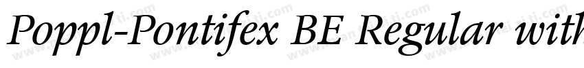 Poppl-Pontifex BE Regular with Small Caps字体转换
